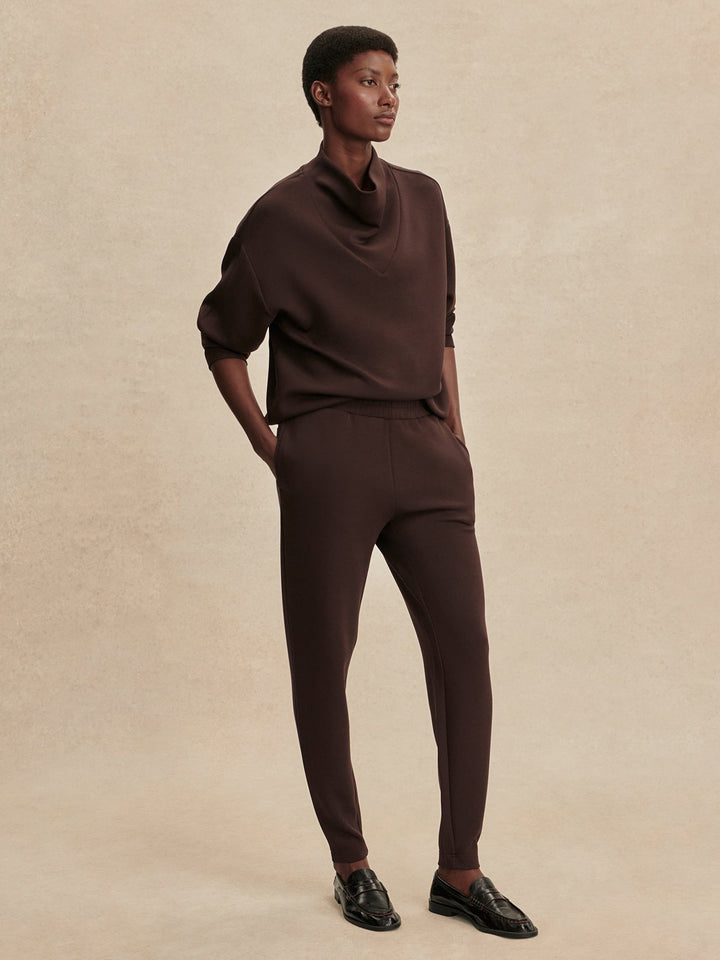 Varley The Slim Pant 27.5" in Coffee Bean available at Barbara Katz