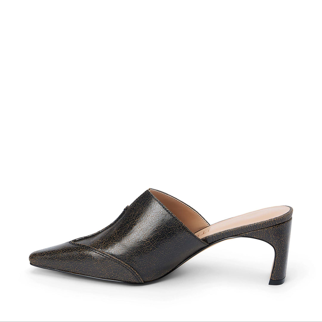 Matisse Crawford Pointed Toe Mule in Black available at Barbara Katz