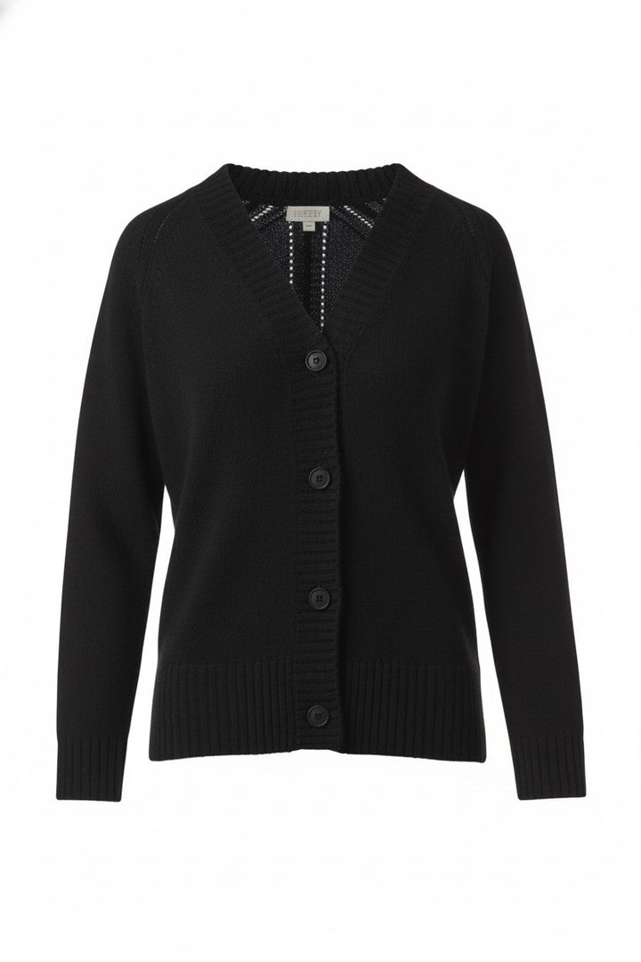 Kinross Cashmere Easy Vee Cardigan available at Barbara Katz