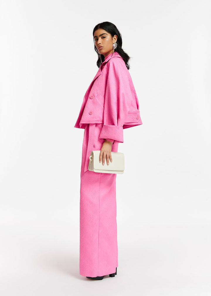 Essentiel Antwerp Eyvette Jacquard Oversized Jacket - High Voltage