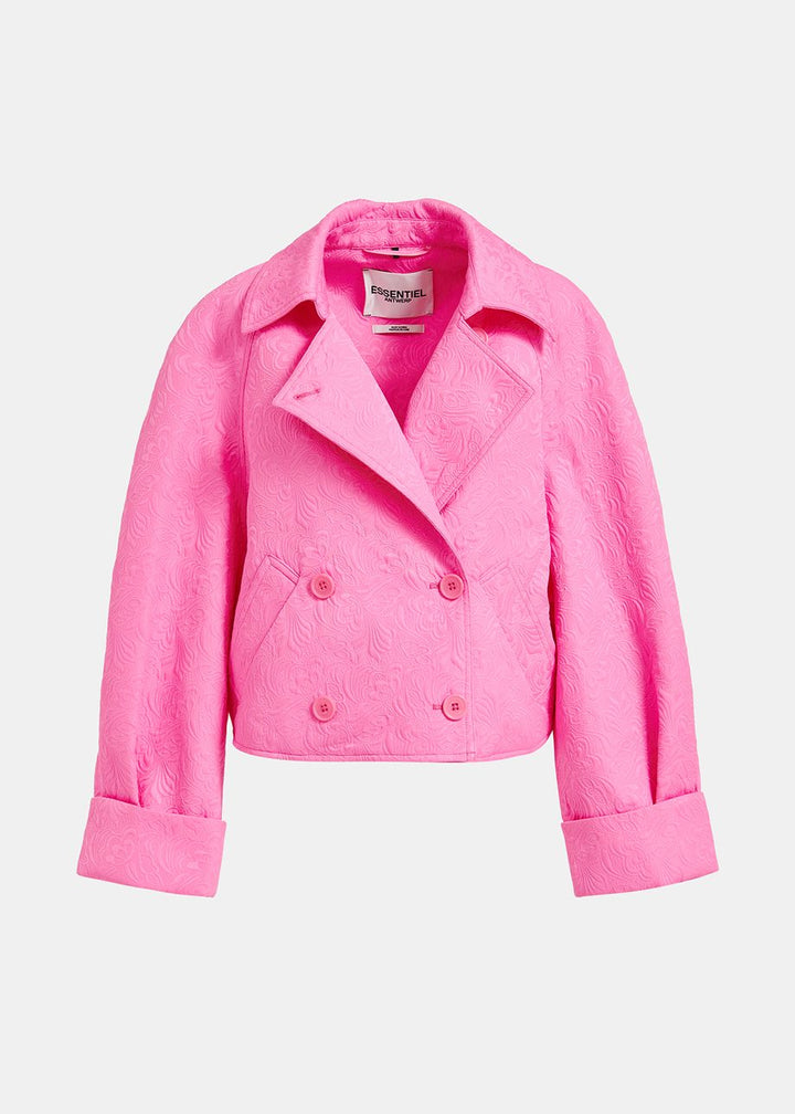 Essentiel Antwerp Eyvette Jacquard Oversized Jacket - High Voltage