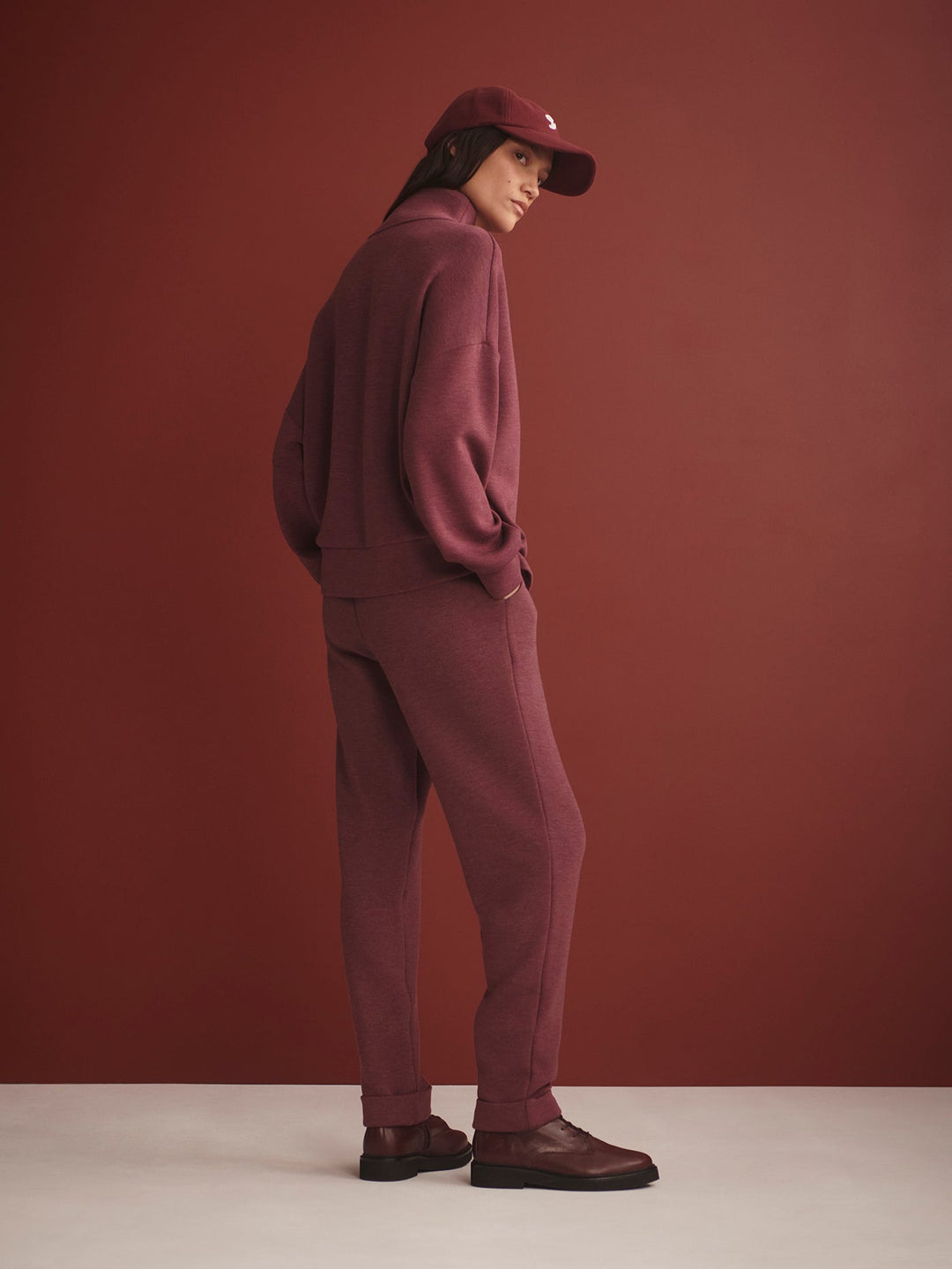 Varley The Rolled Cuff Pant 25" in Sassafras Marl available at Barbara Katz