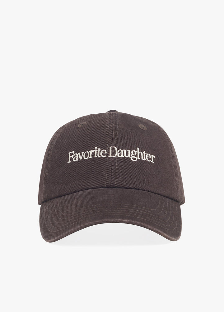 Favorite Daughter Classic Logo Baseball Hat in Coffee available at Barbara Katz
