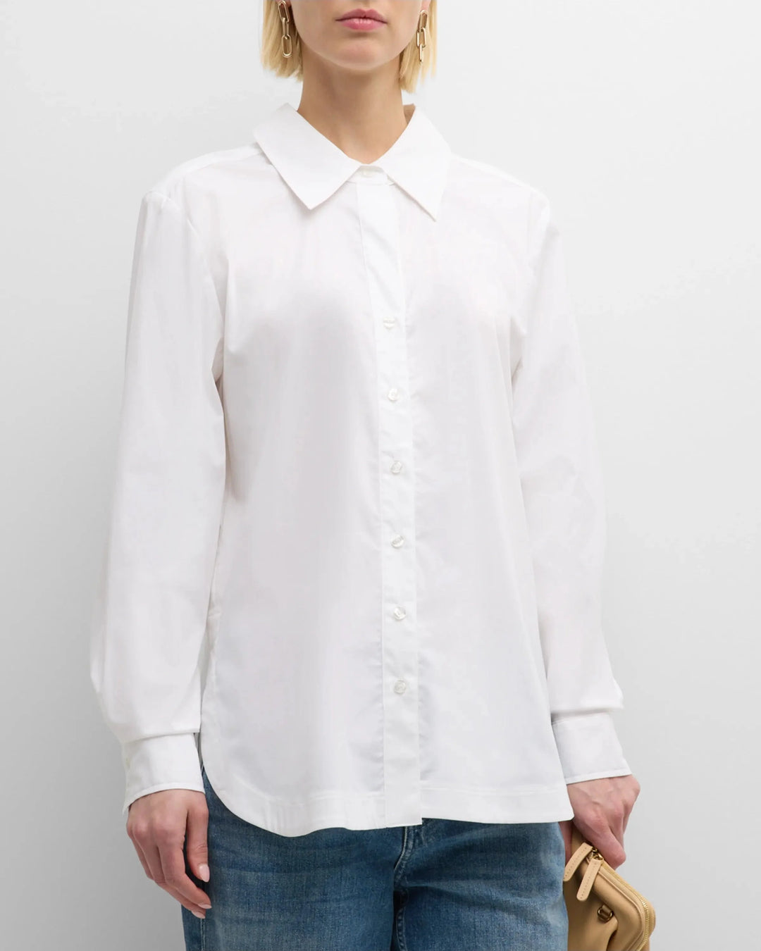 Finley Sylvie Tie Back Shirt - White