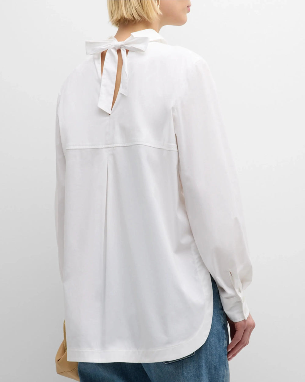Finley Sylvie Tie Back Shirt - White