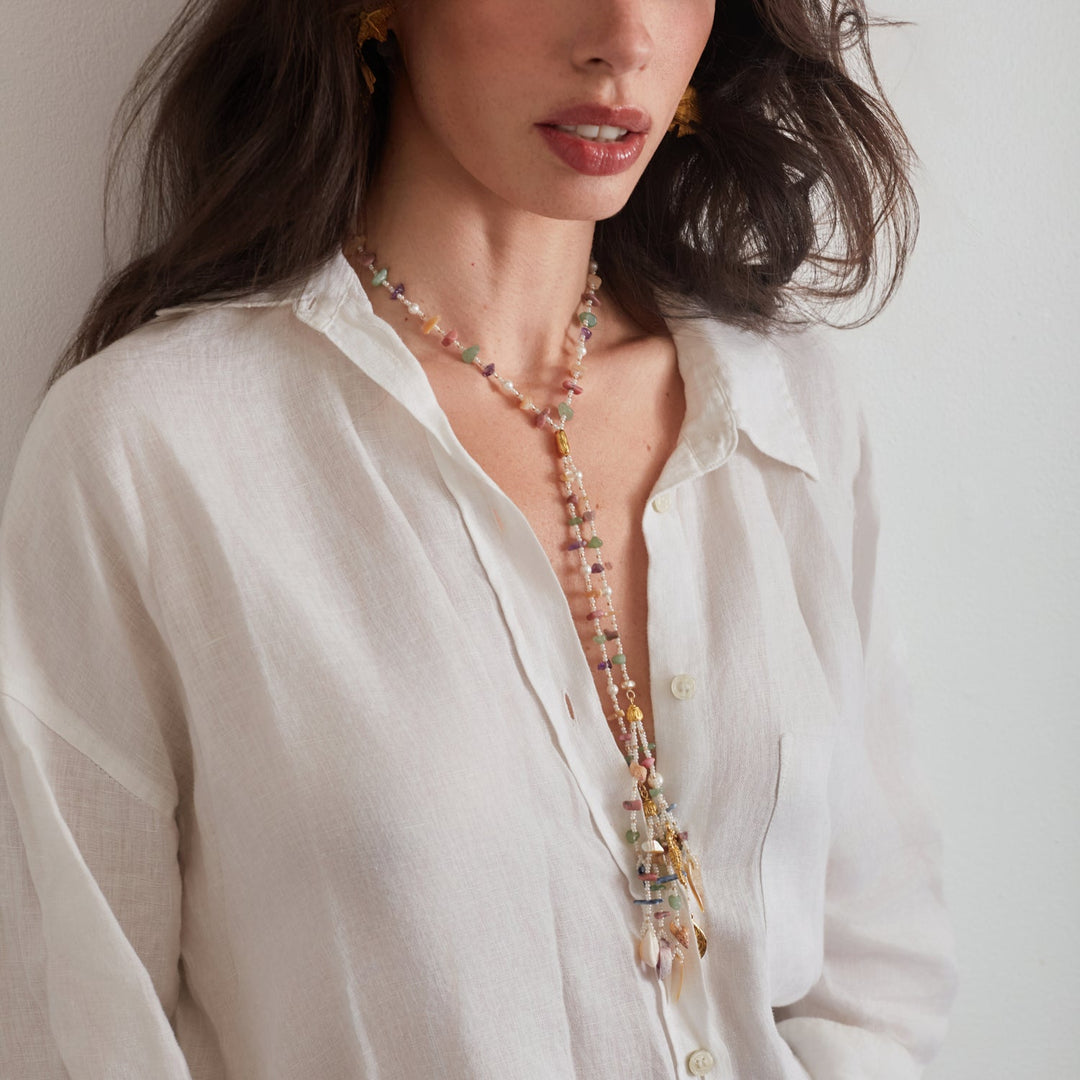 Ben Amun Fascino Necklace in Multi available at Barbara Katz