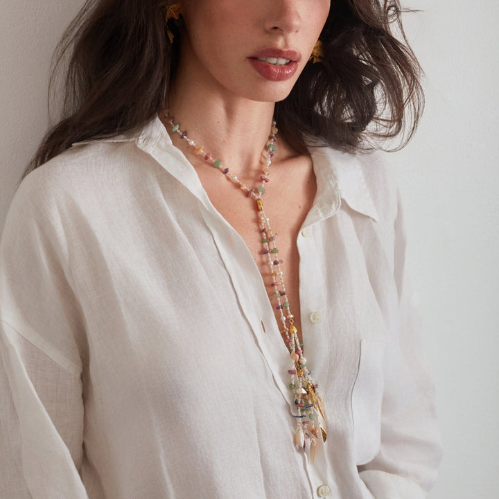Ben Amun Fascino Necklace in Multi available at Barbara Katz