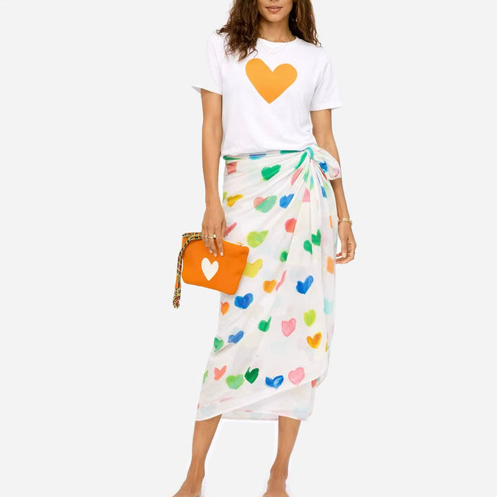 Kerri Rosenthal Tiny Drops of Love Sarong - Multi available at Barbara Katz