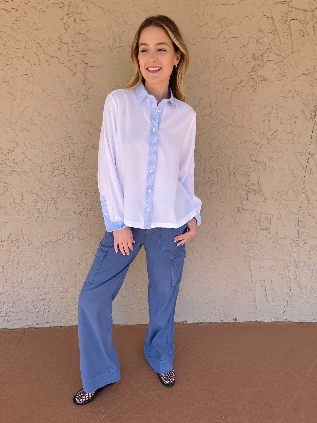 MARRAKECH Ally Cargo Pant - Dusty Sapphire