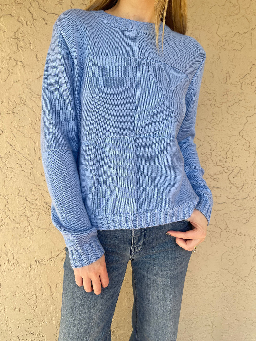 XO Crew Sweater - Blue Lake