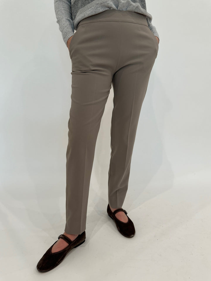 D.Exterior EW Straight Leg Trouser in Visone available at Barbara Katz