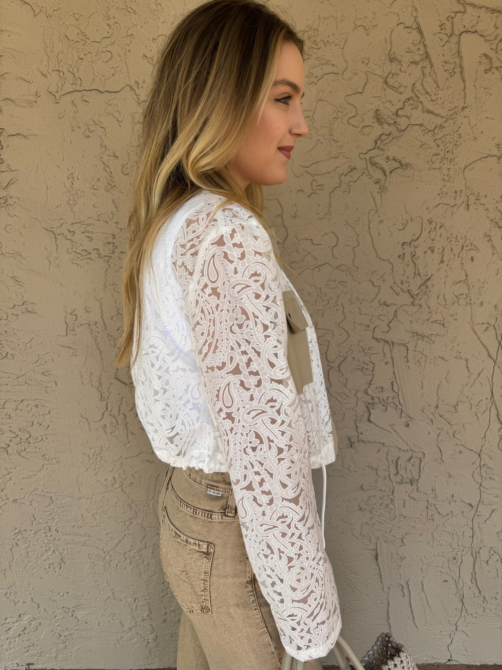 Lace Jacket With Pocket