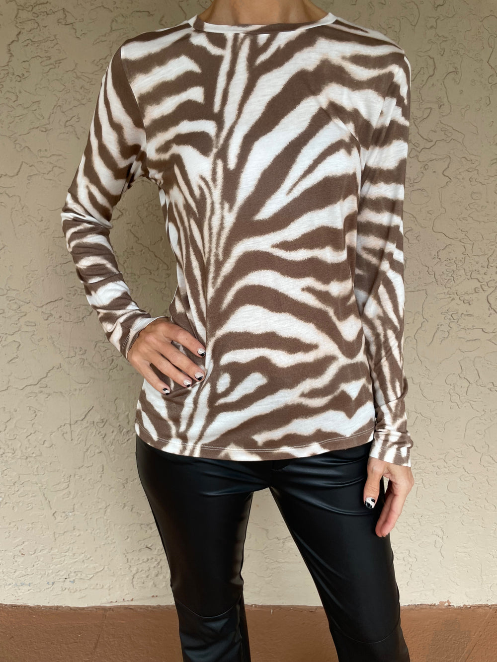 Pashma Zebra Stripe T Shirt