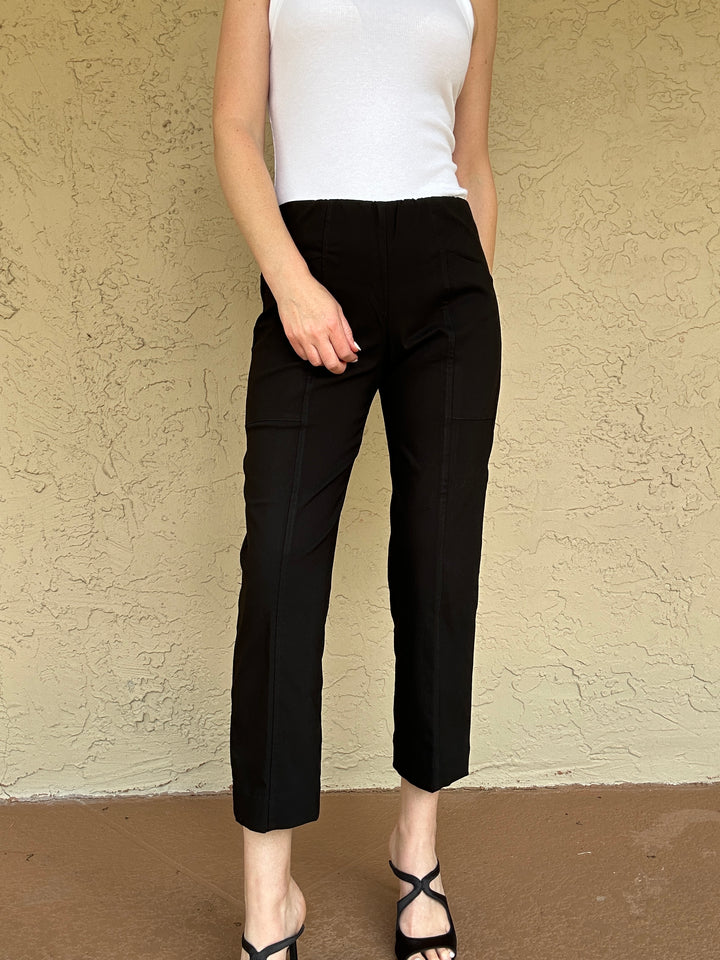 Elliott Lauren Control Stretch Snap Hem Cargo - Black