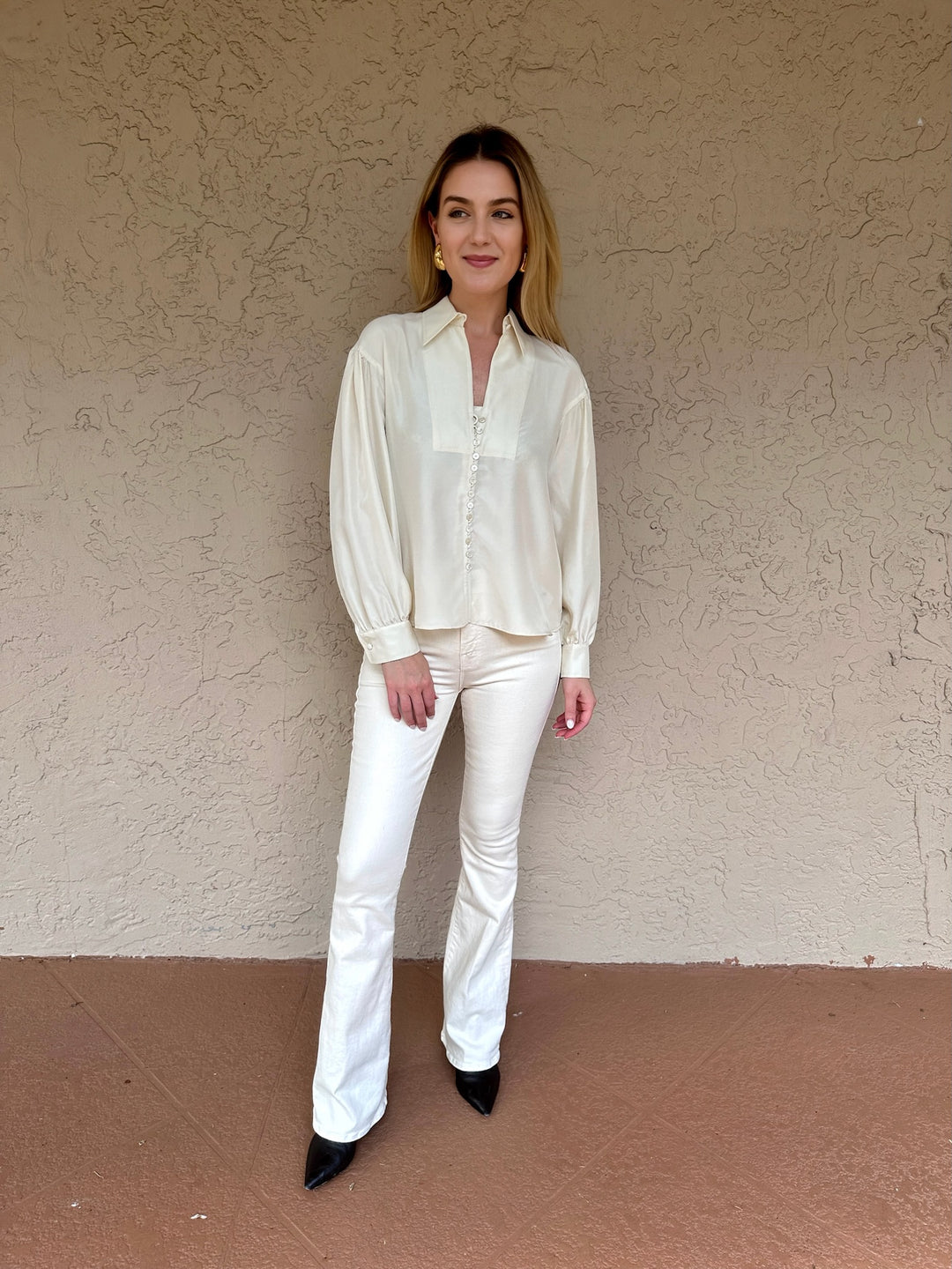 Max Mara Alacre Sandwashed Silk Blouse