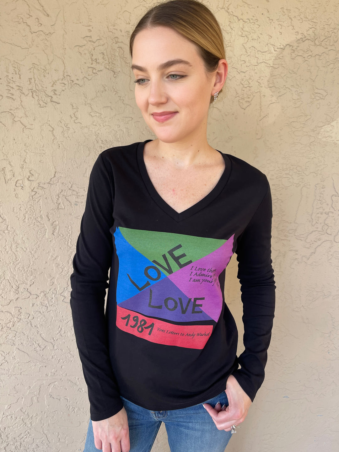 Suzi Rohr Victoria YSL Love Letter Tee - Black