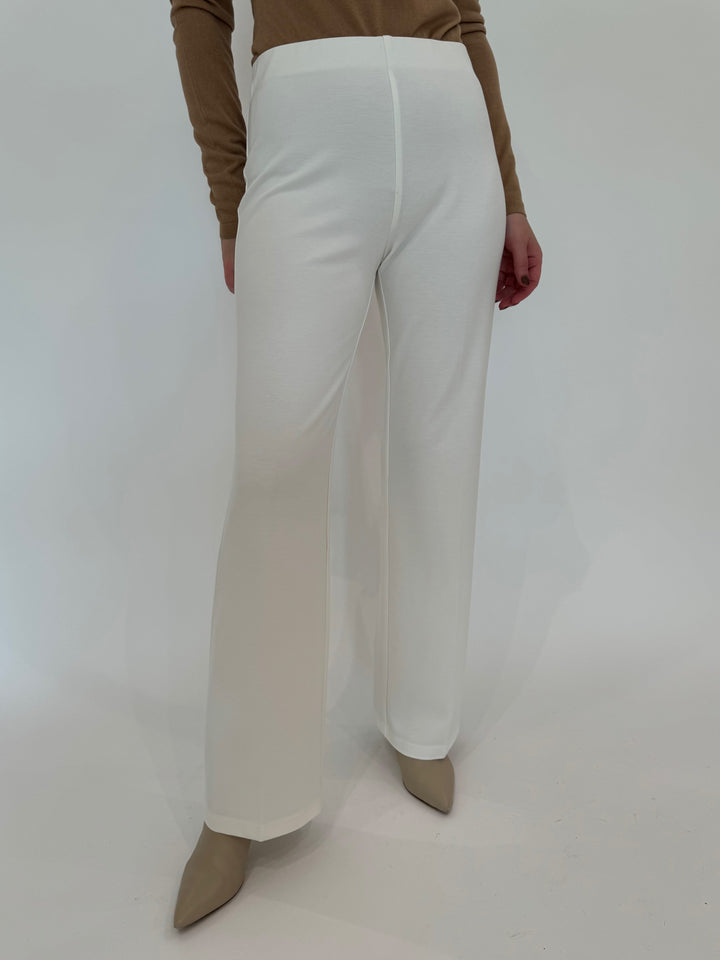 Peace of Cloth Jules Paramount Knit Pants in Oyster available at Barbara Katz