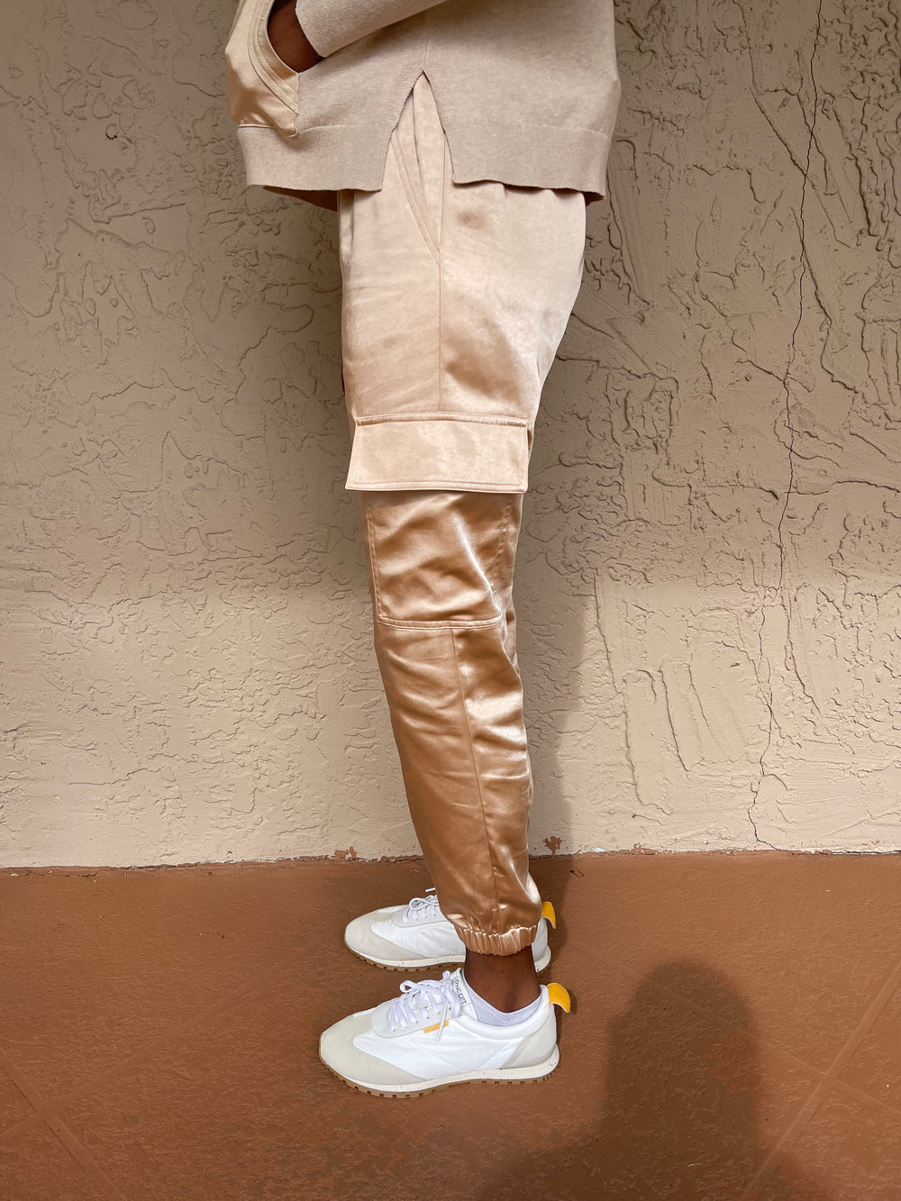 J Society Satin Jogger - Gold