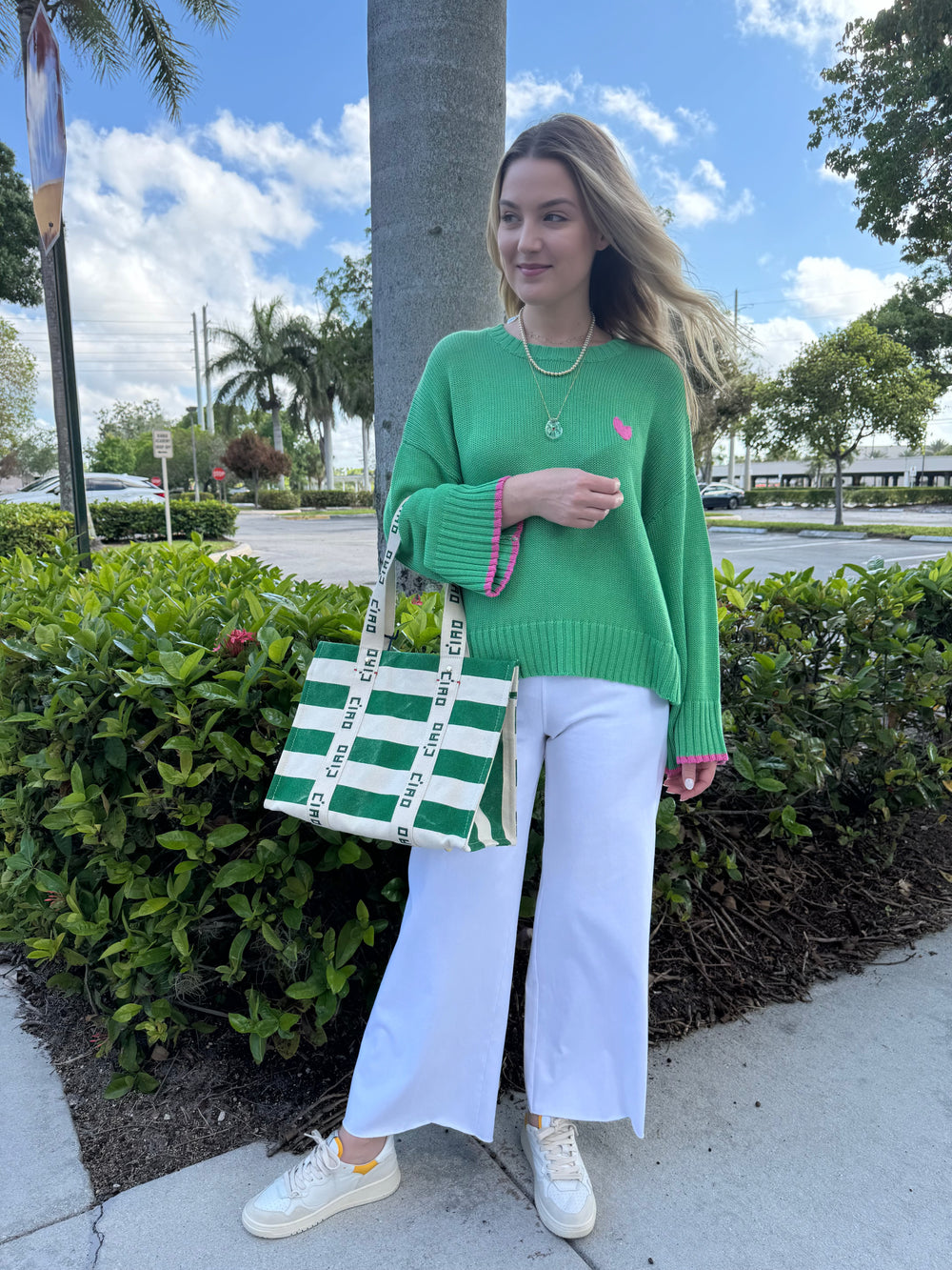 Kerri Rosenthal Summer Sweater - Green