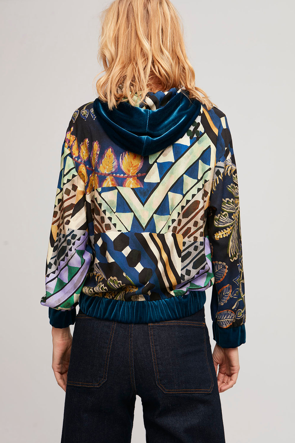 Aldomartins Velvet Trim Bomber