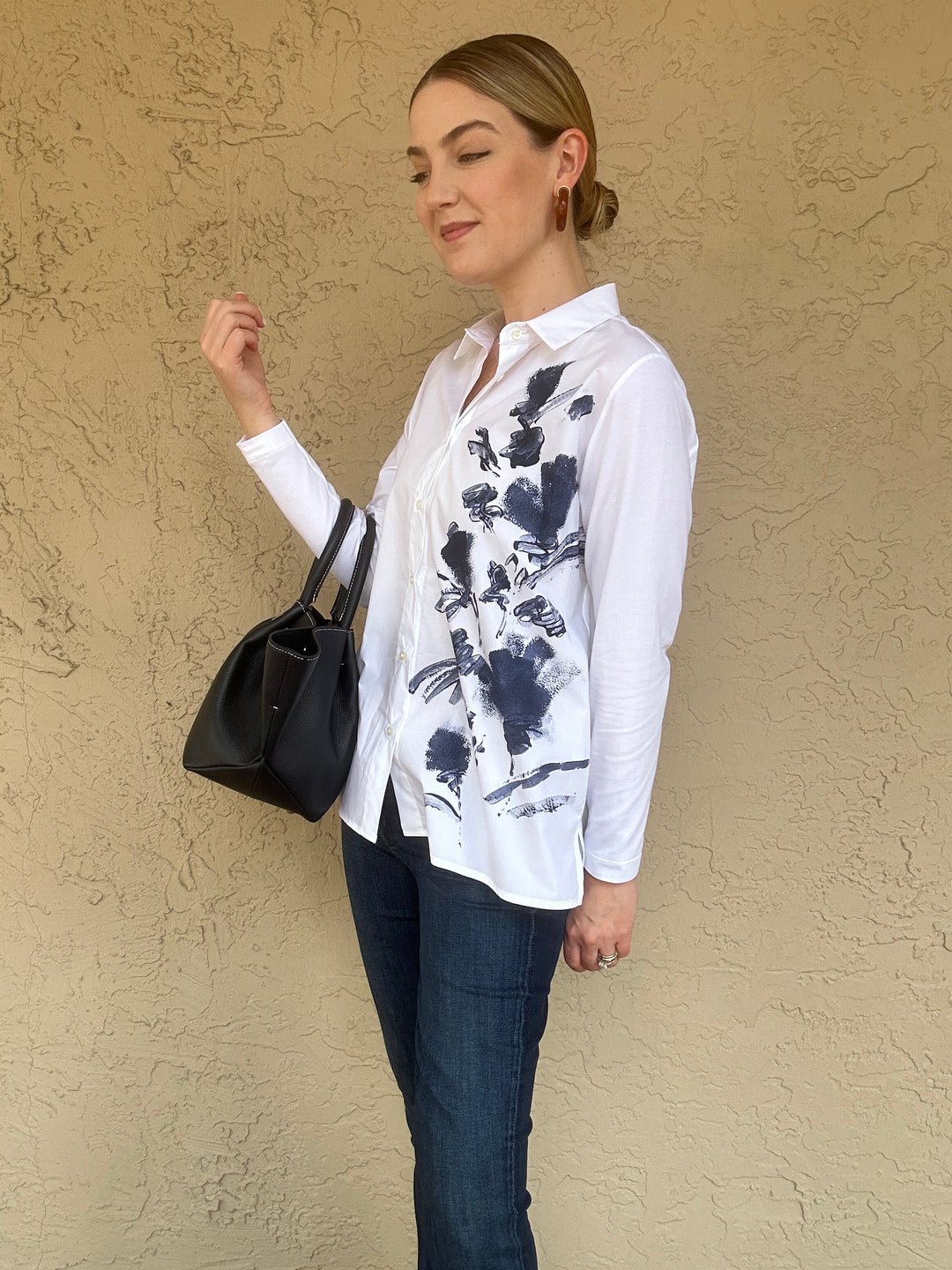 WHYCI Painted Poplin Jersey Shirt