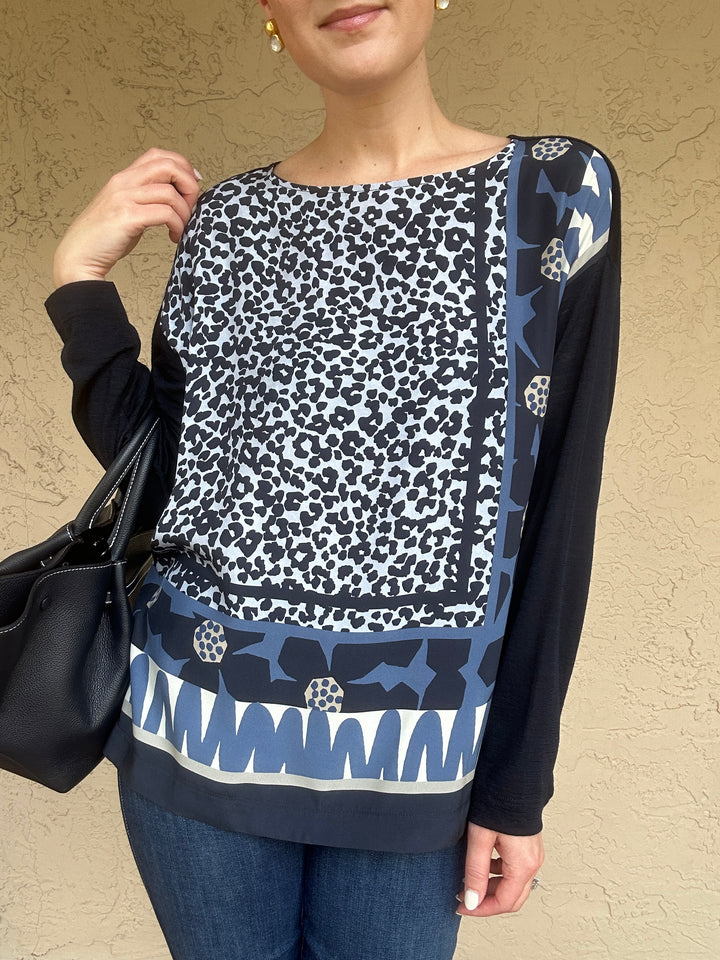 WHYCI Leopard Print Front Top 