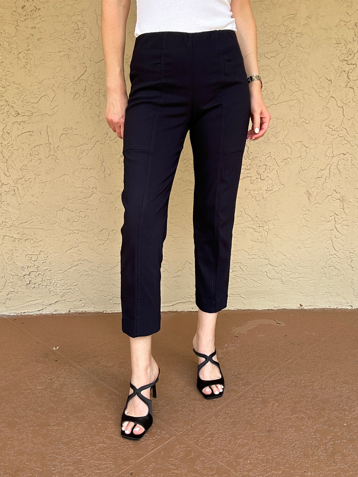 Elliott Lauren Control Stretch Snap Hem Cargo - Navy