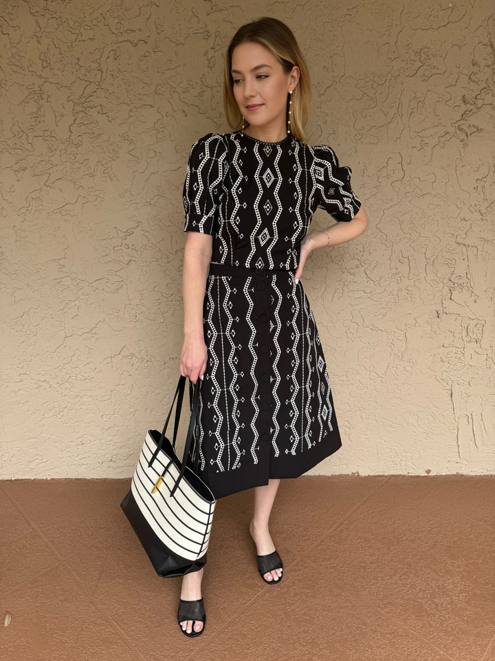 Sunco Lalie Short Blouse & First Midi Skirt