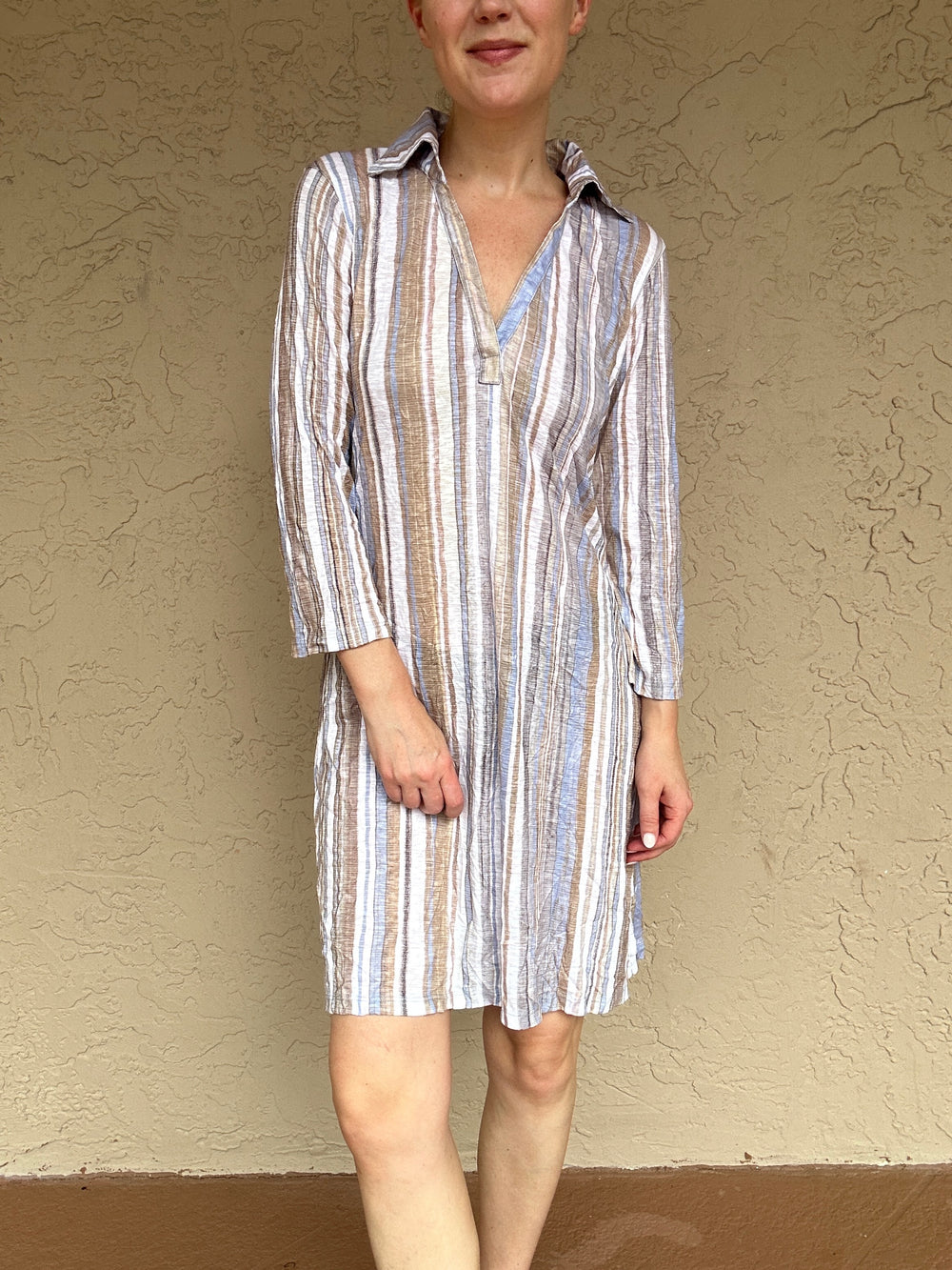 David Cline Johnny Collar Dress - Desert