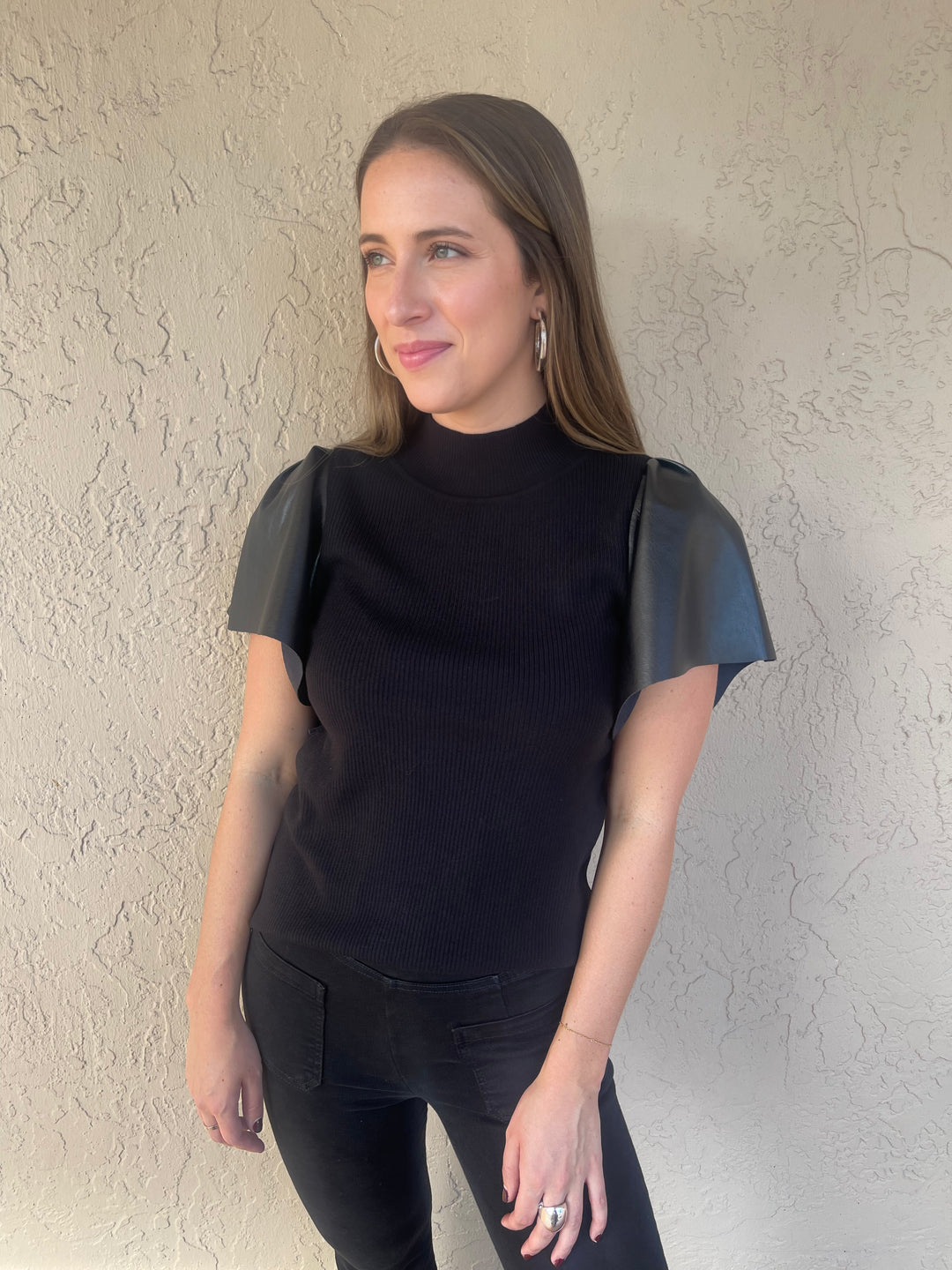 Melissa Nepton Margot Faux Sleeve Top