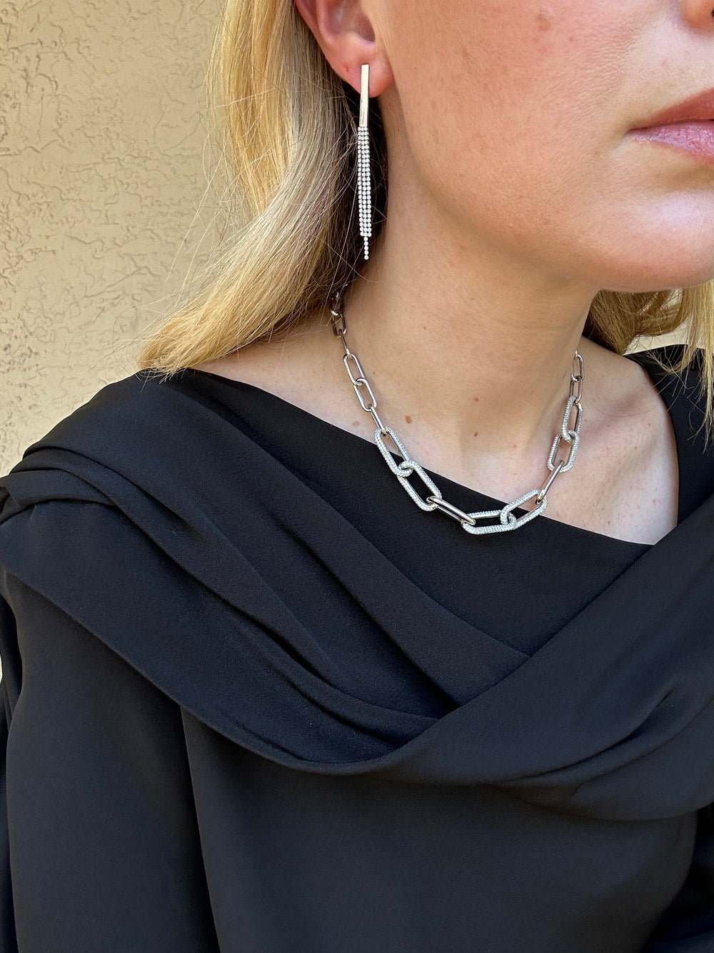 Kenneth Jay Lane Fringe Bar Earring