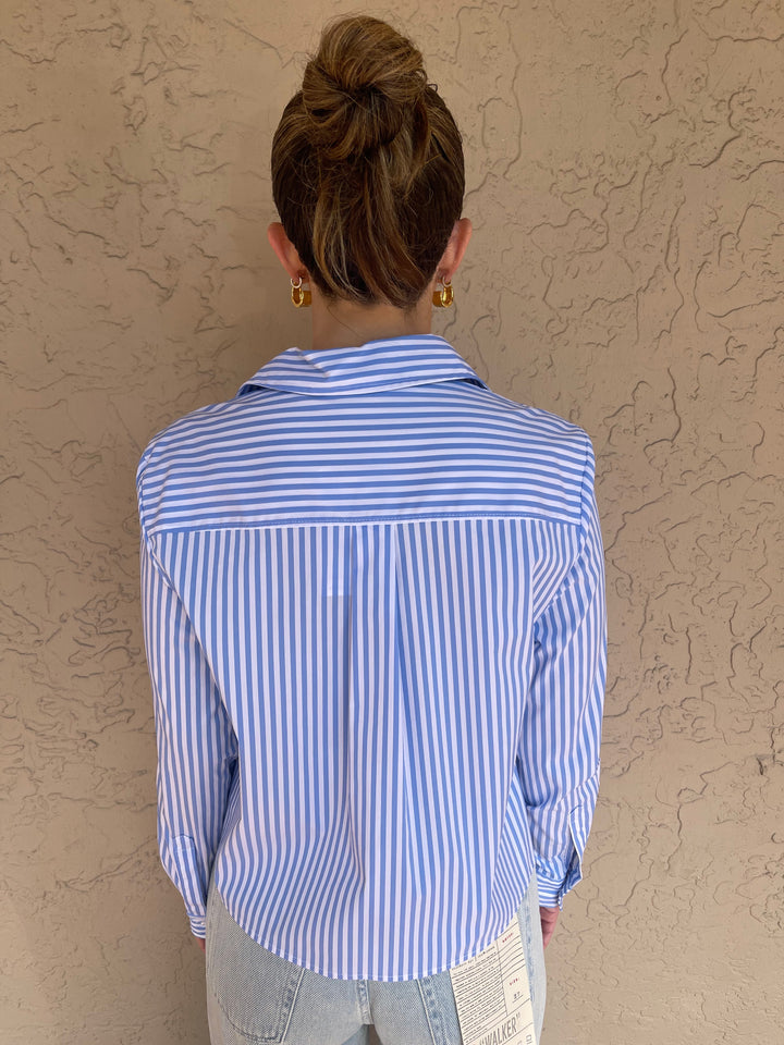 OUI Stripe Button Up Shirt