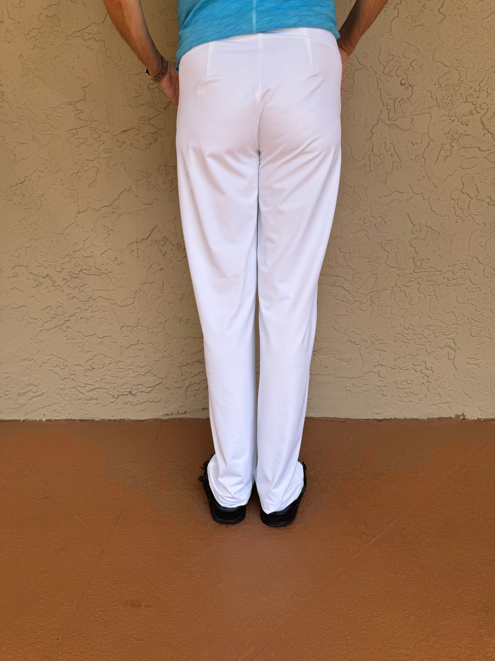 Candice Straight Tech Pant - White