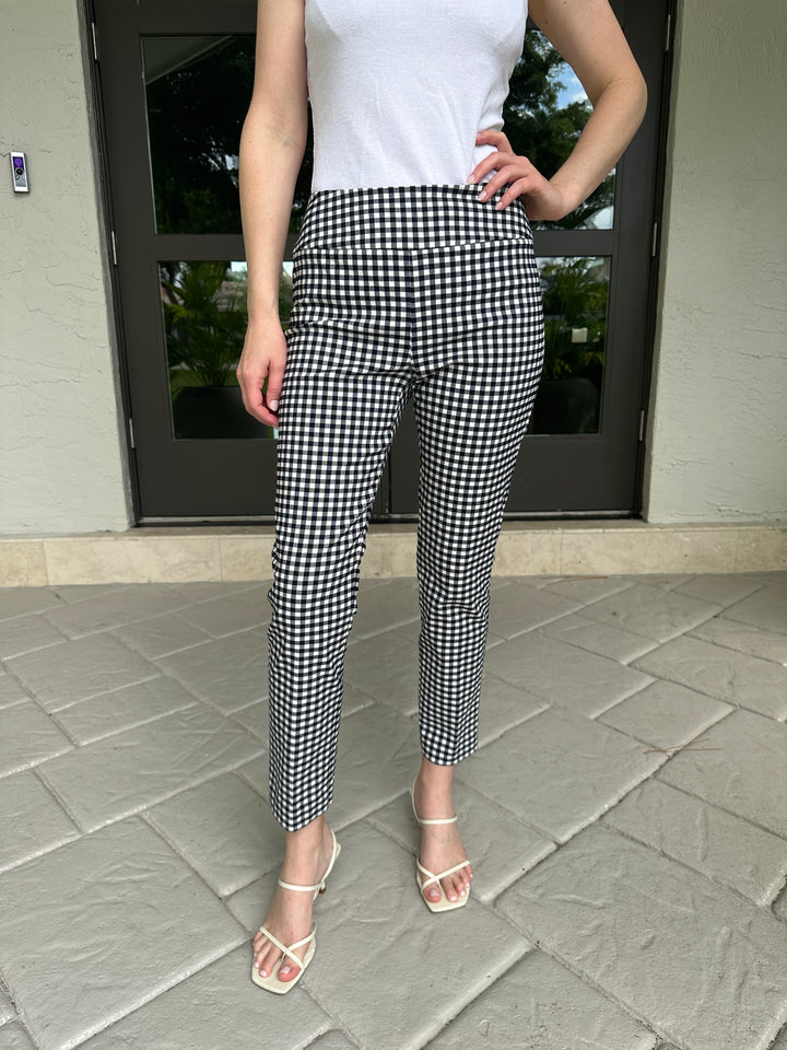 Elliott Lauren Check Print Crop Pant