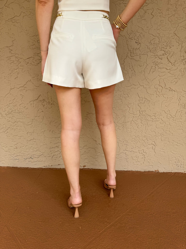 Generation Love Ramona Crepe Shorts - White