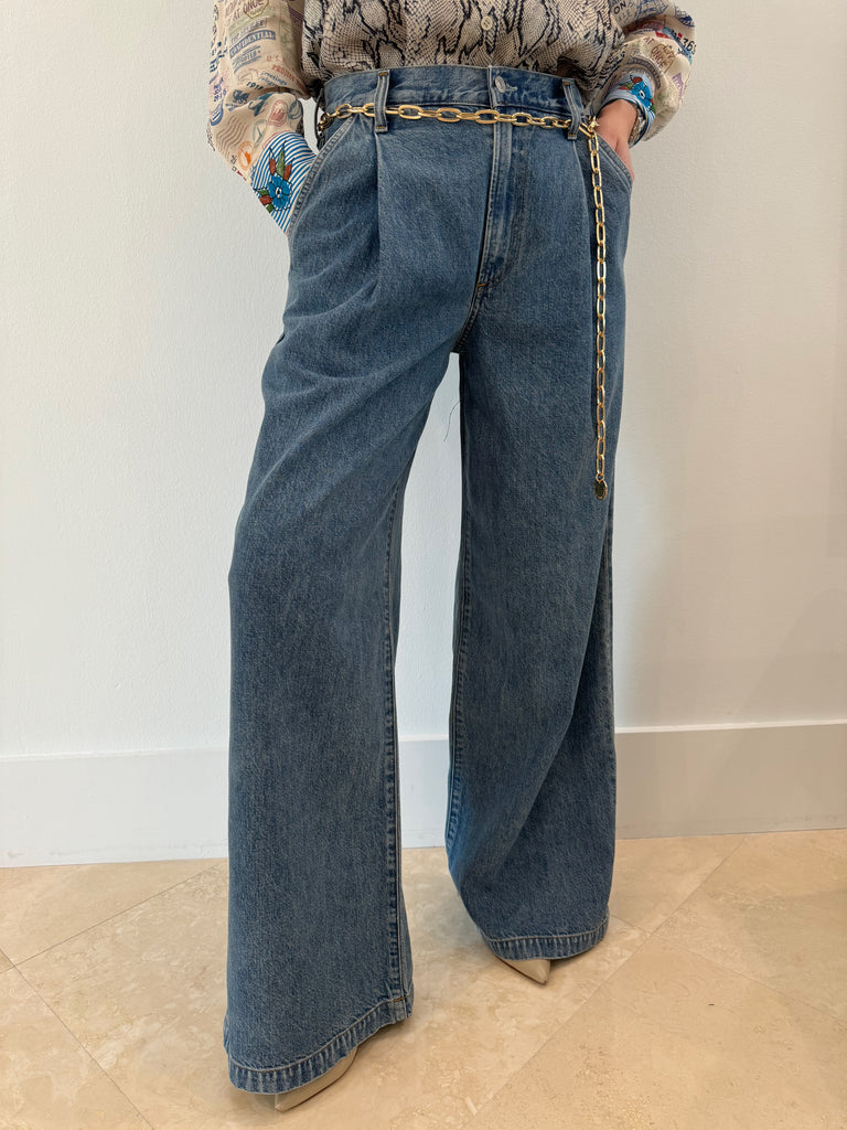 Agolde Ellis Wide Leg Trouser - Baffle – Barbara Katz