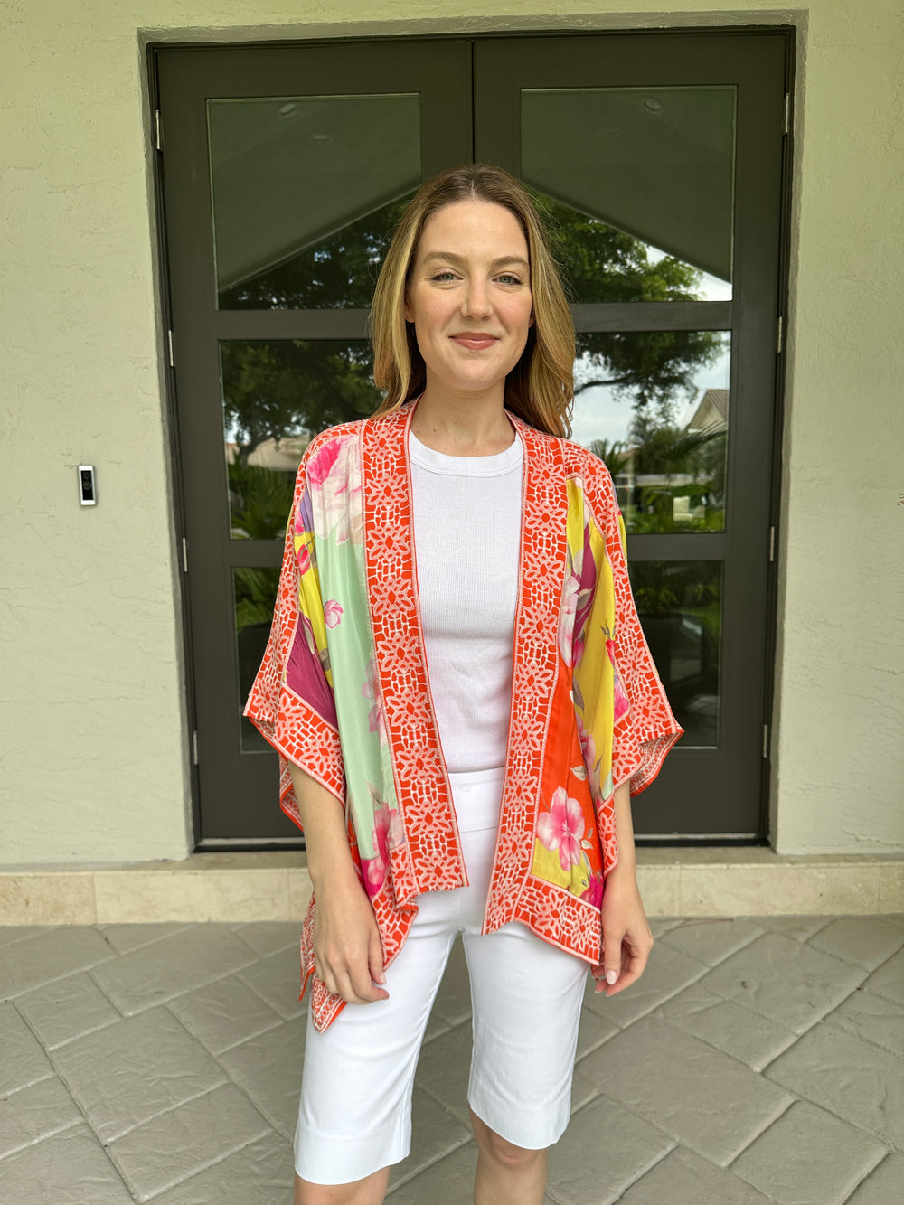 Tolani Raelyn Cupro Kimono - Bloom