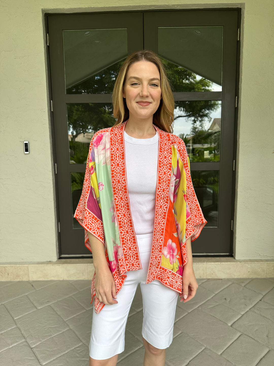 Tolani Raelyn Cupro Kimono - Bloom