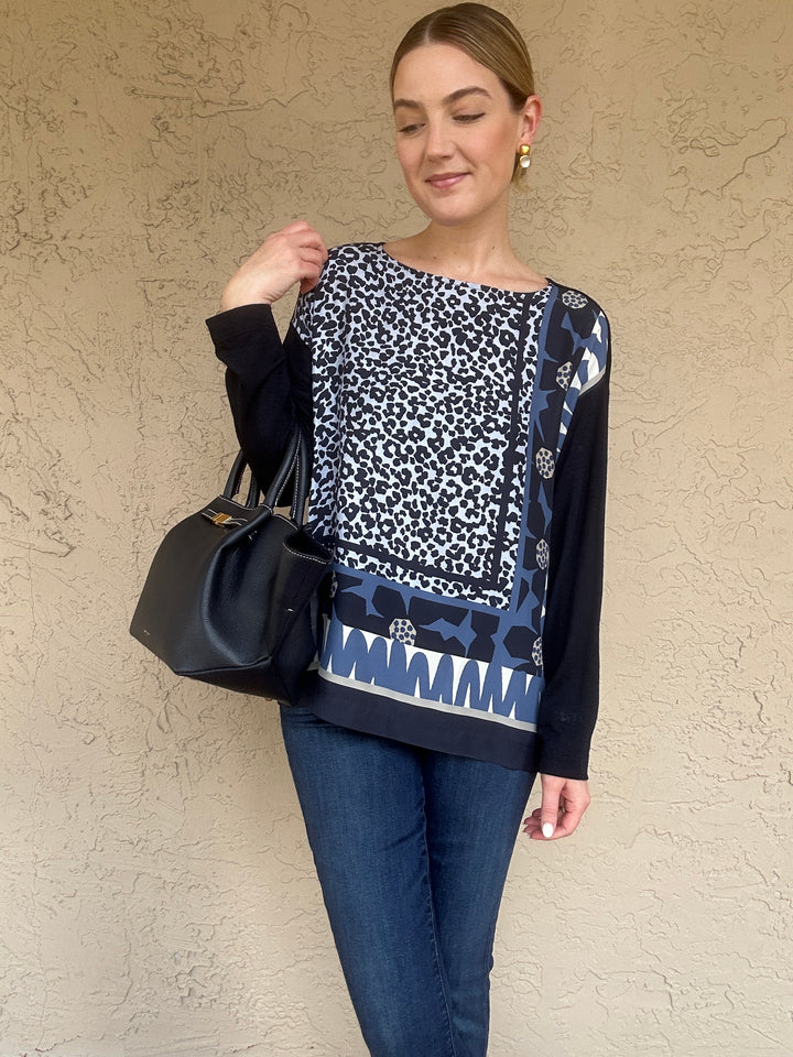 WHYCI Leopard Print Front Top 