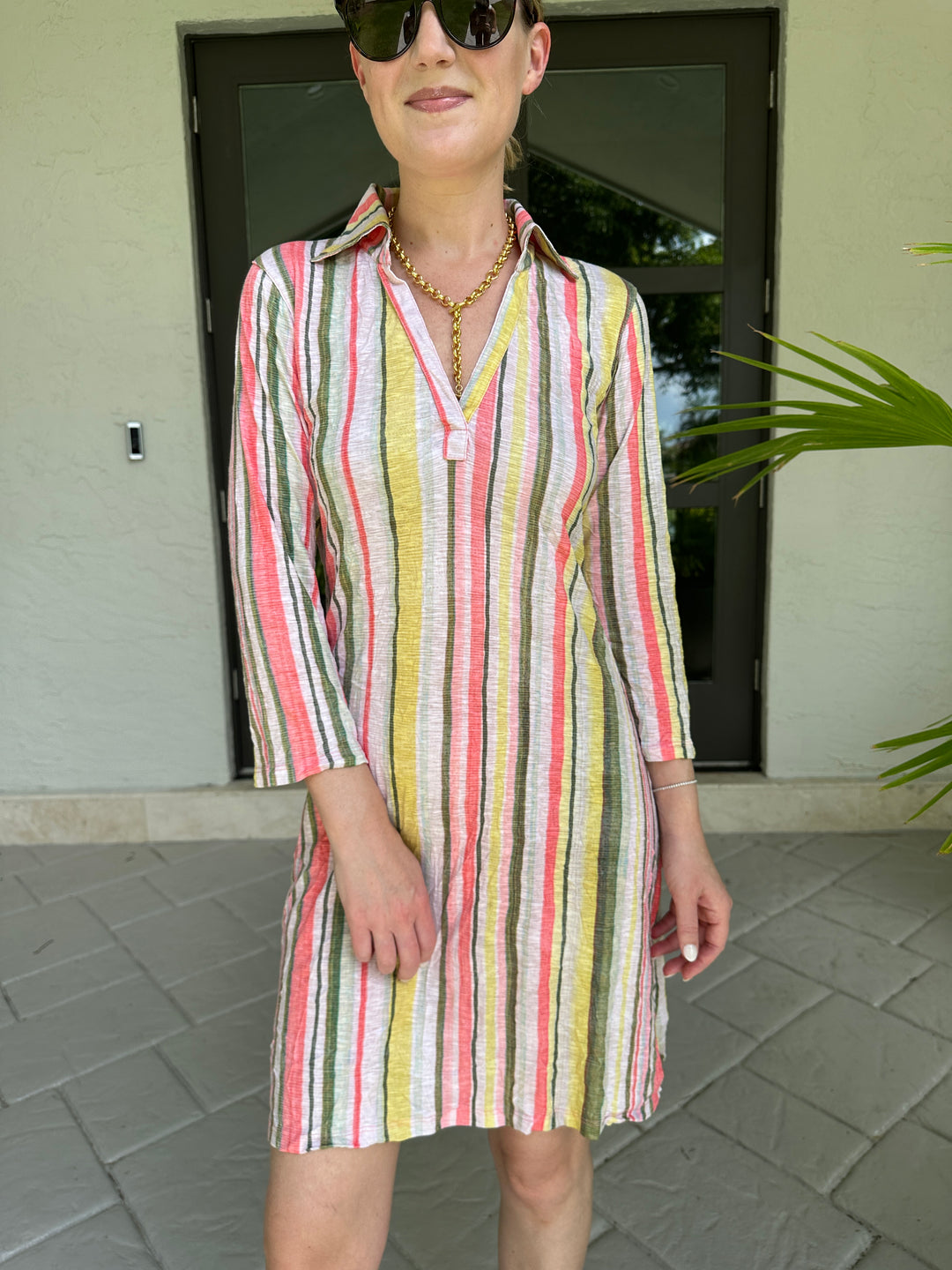 Johnny Collar Dress - Yuma