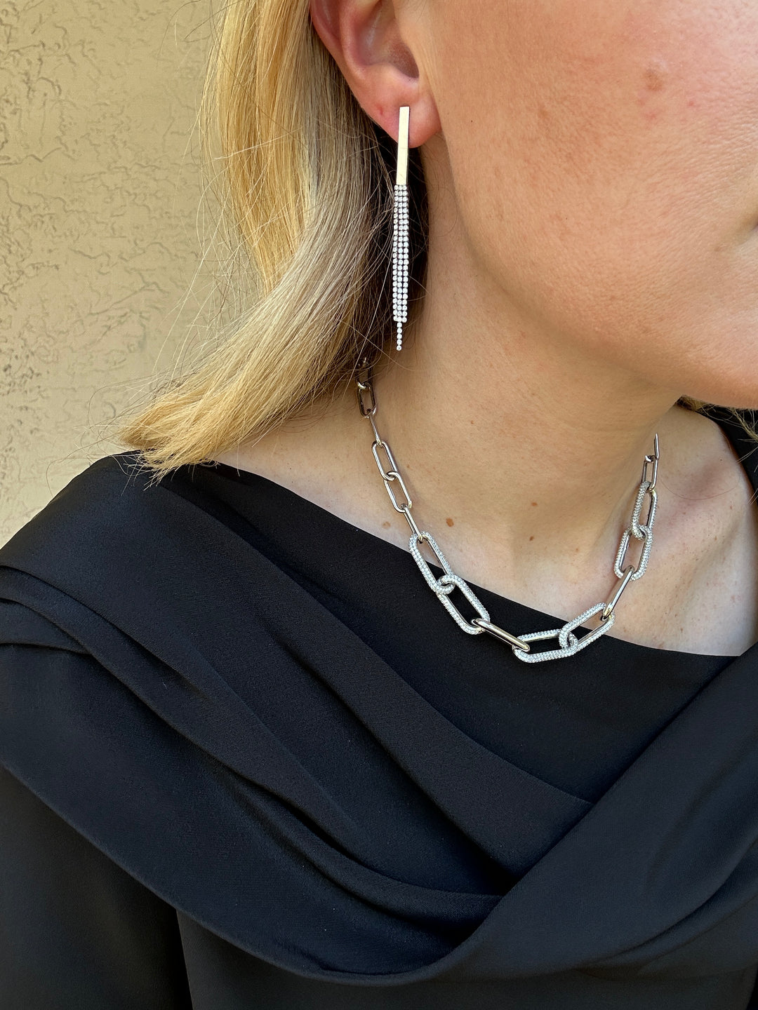Kenneth Jay Lane Fringe Bar Earring
