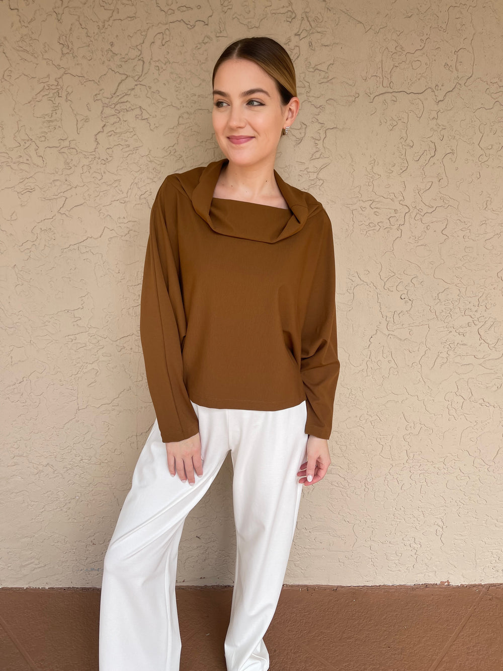 Bryn Walker - Astrid L/S Top in Caramello