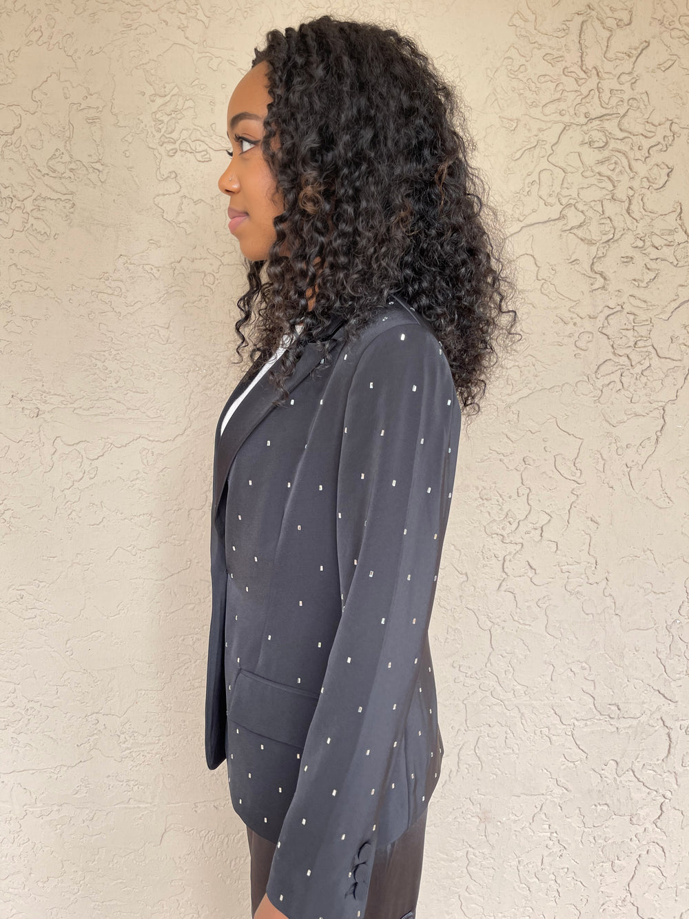 J society Rhinestone Blazer - Black