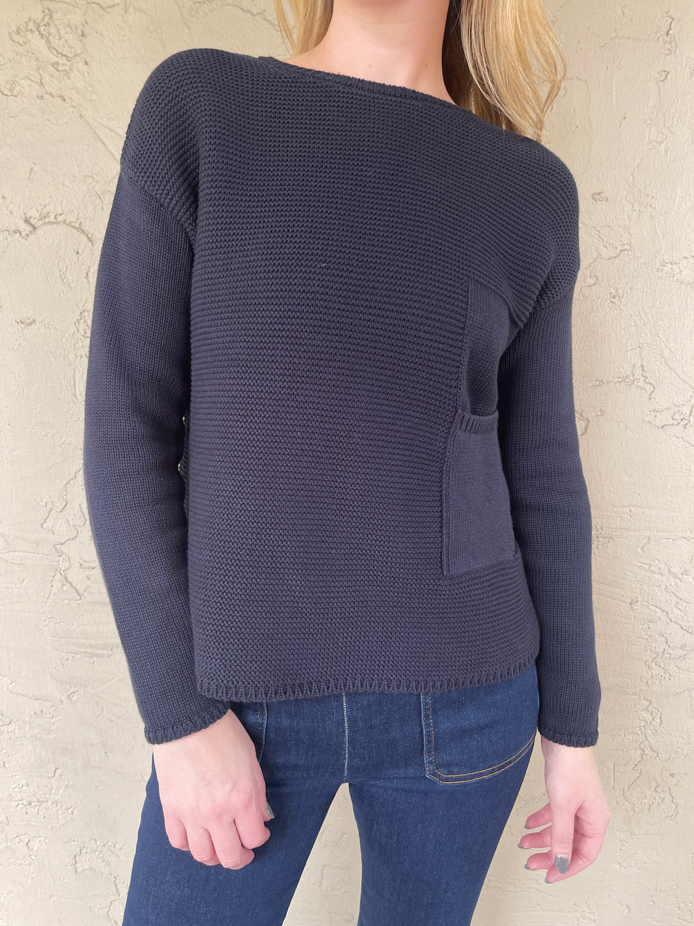 Elliot Lauren Patch Pocket Sweater