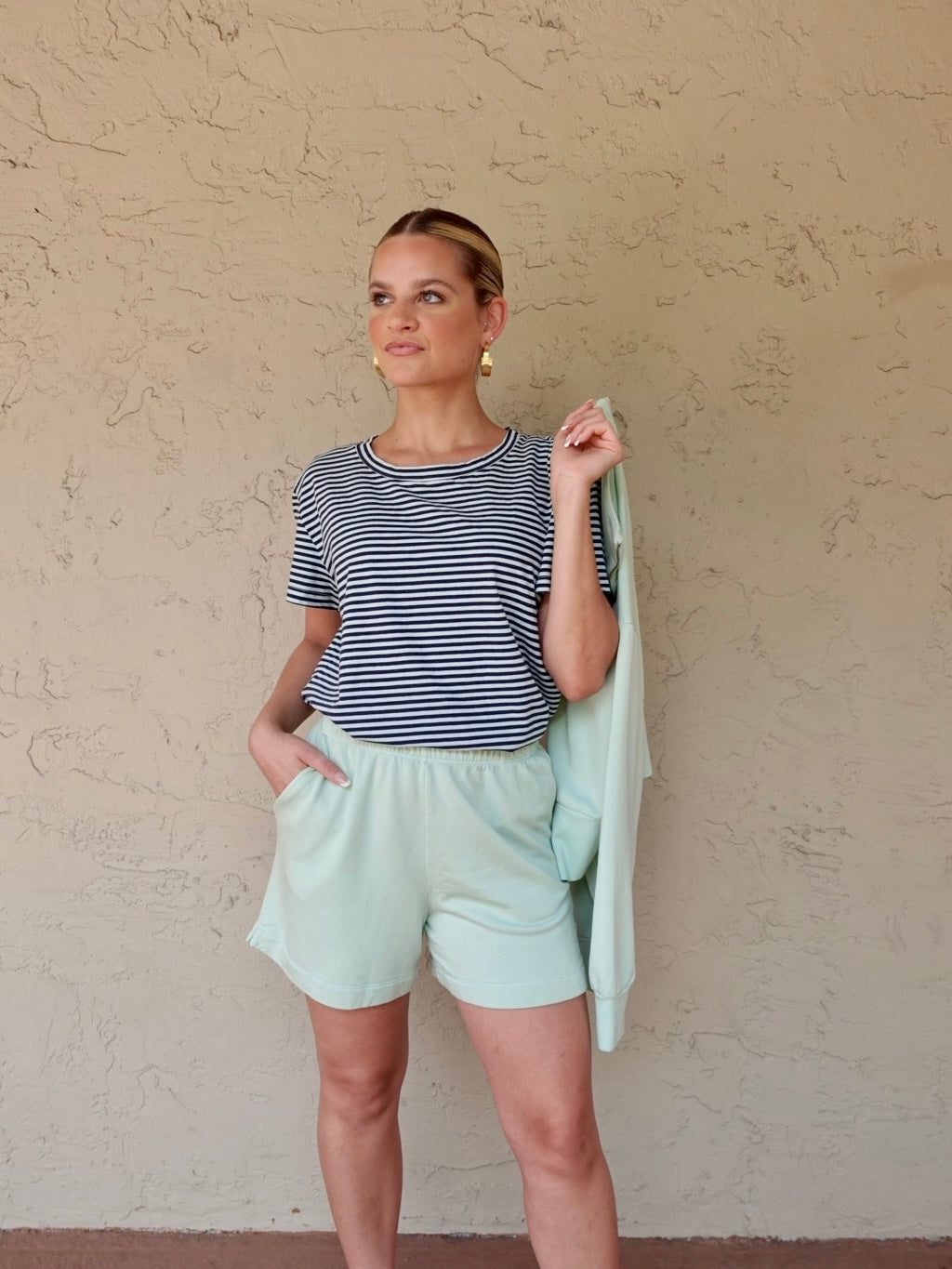 Softest Fleece Half-Zip Pullover in Cantaloupe
