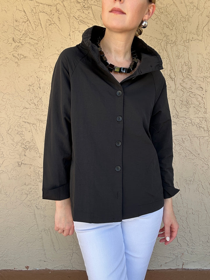 Woven Black Top