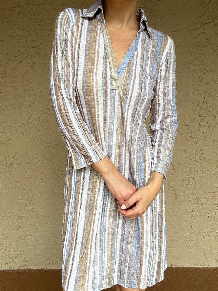 David Cline Johnny Collar Dress - Desert