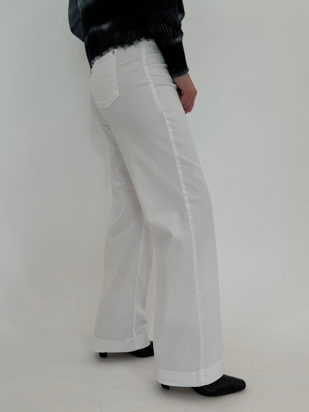 MAC Denim Dream Wide Wonderlight Jeans 32" - White Denim
