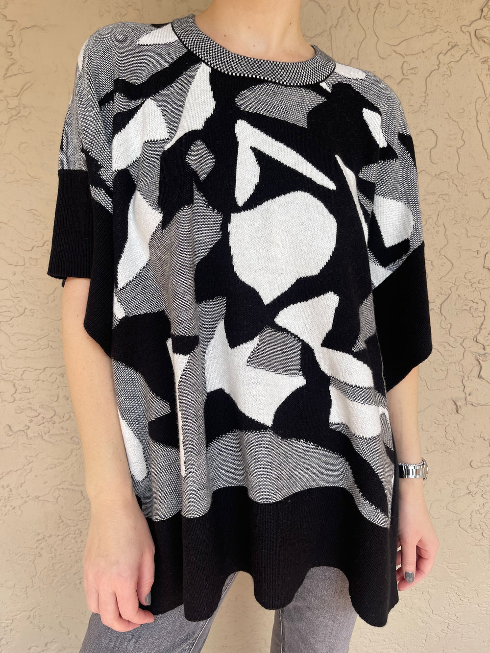 Zaket & Plover Jaquard Poncho