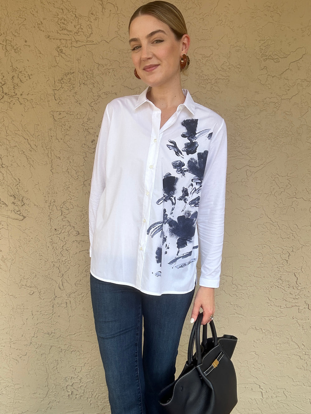 WHYCI Painted Poplin Jersey Shirt
